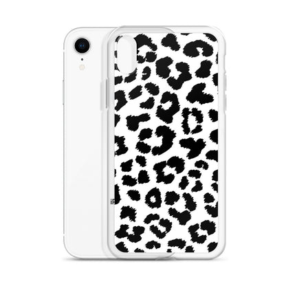 Black Leopard Print - Clear Case