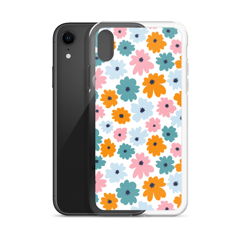 Multicoloured Flowers - Clear Case