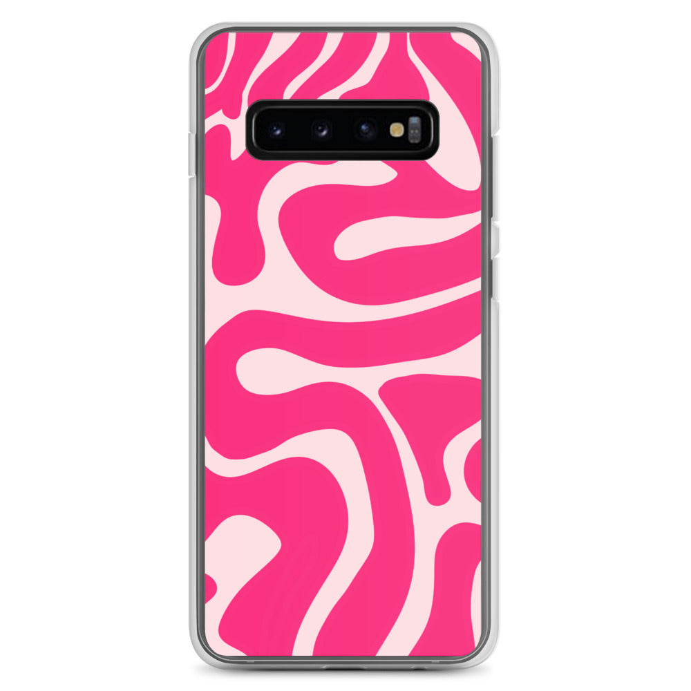 Pink Swirls - Clear Case