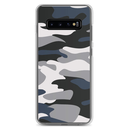 Blue Camo - Clear Case