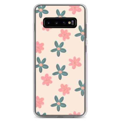 Red and Green Flowers - Clear Case