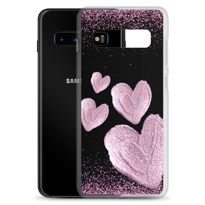 Pink Hearts - Clear Case