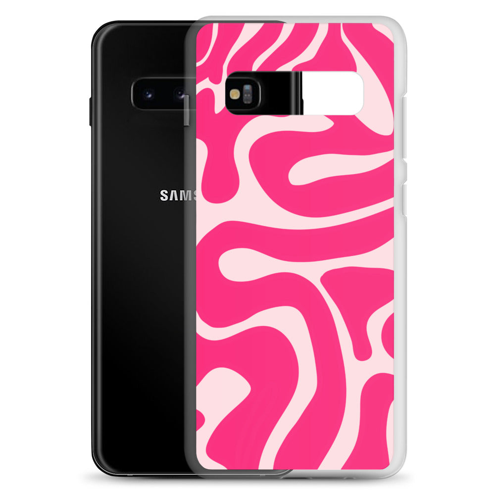 Pink Swirls - Clear Case