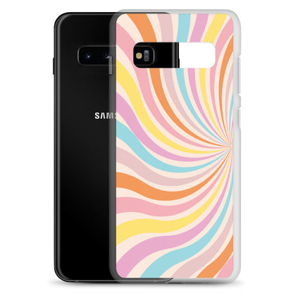 Rainbow Swirls - Clear Case