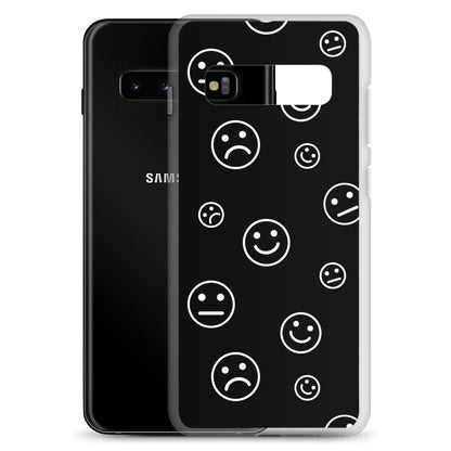 Black and White Faces - Clear Case