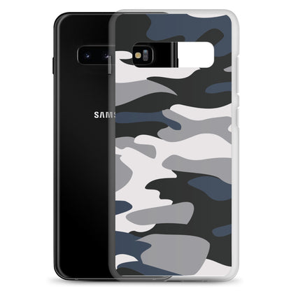 Blue Camo - Clear Case