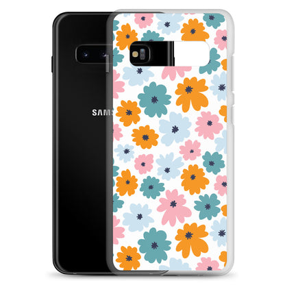 Multicoloured Flowers - Clear Case