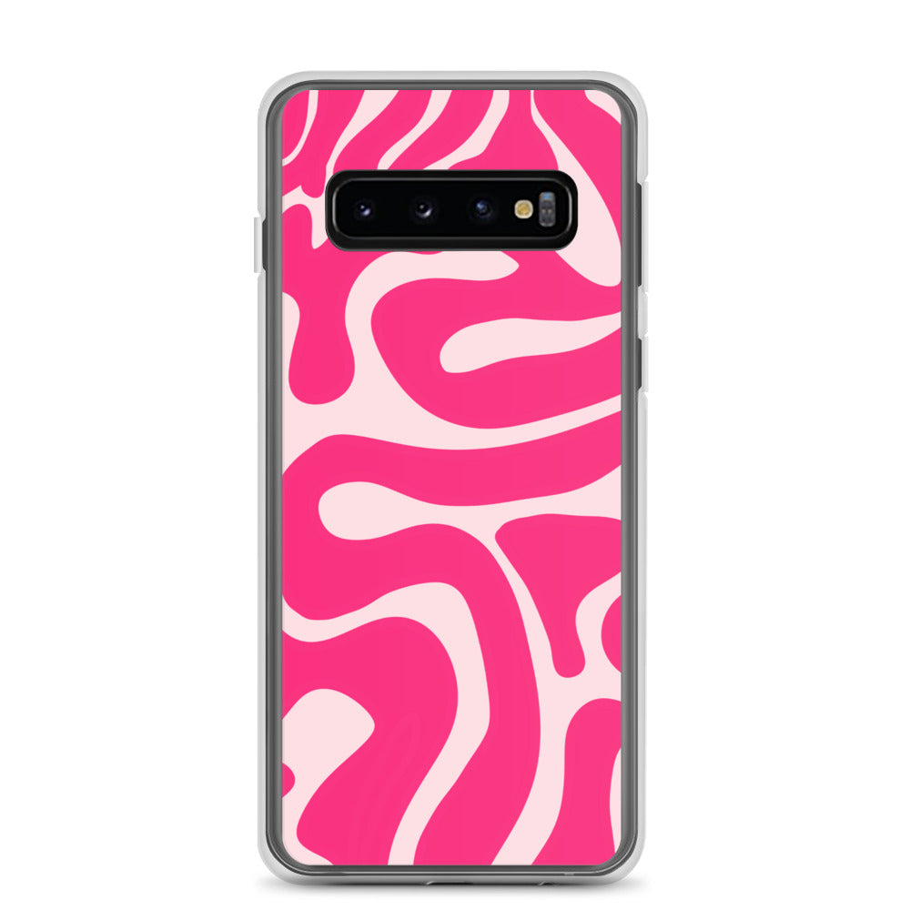 Pink Swirls - Clear Case