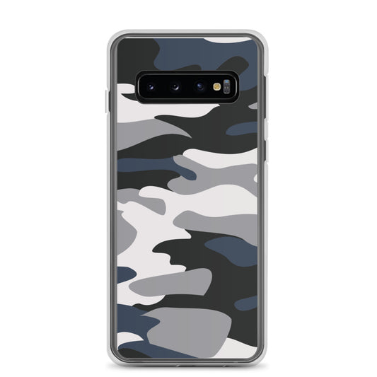 Blue Camo - Clear Case