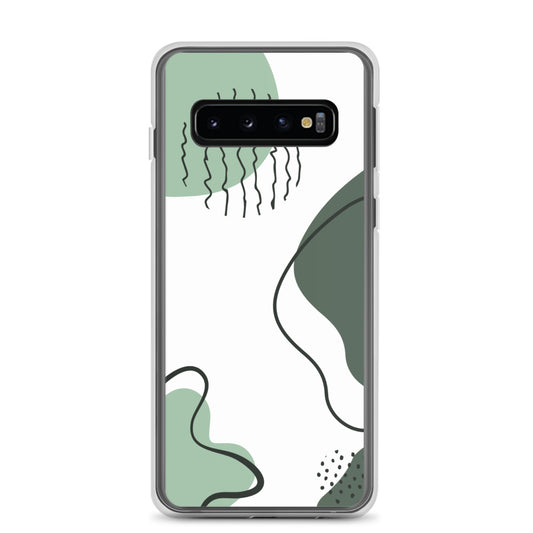 Green Abstract Shapes - Clear Case