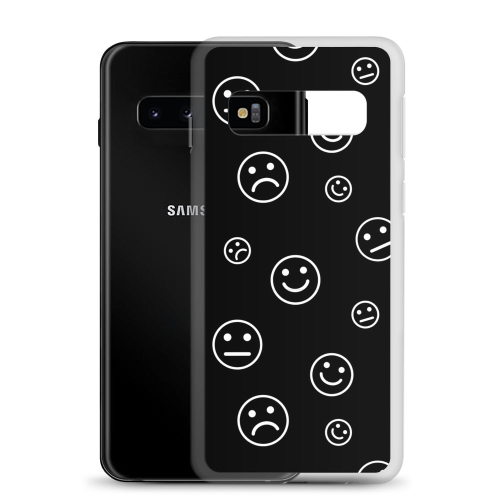 Black and White Faces - Clear Case