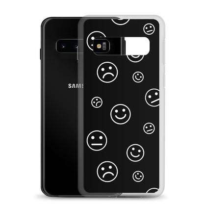 Black and White Faces - Clear Case