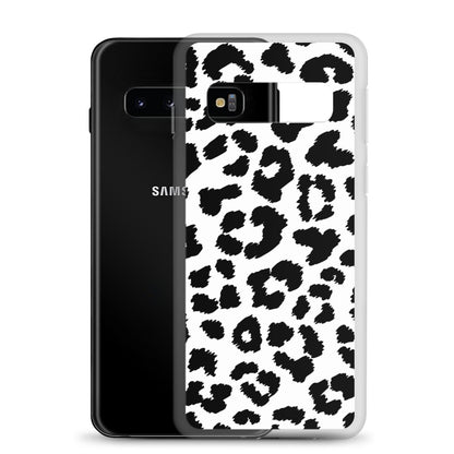 Black Leopard Print - Clear Case