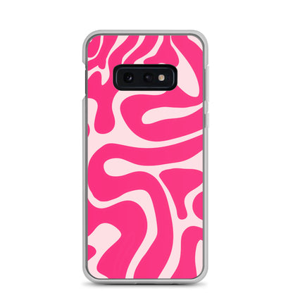 Pink Swirls - Clear Case