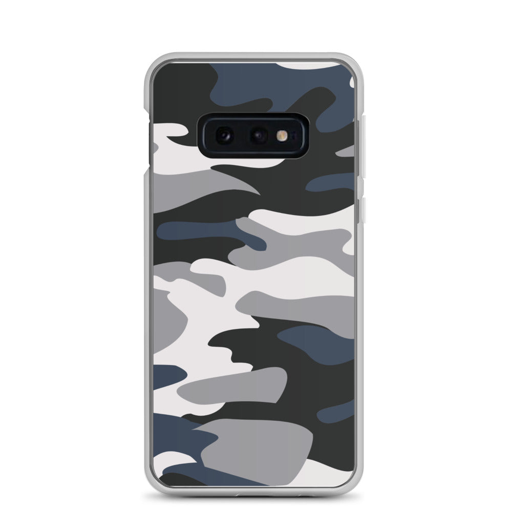 Blue Camo - Clear Case