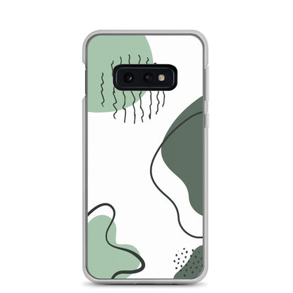 Green Abstract Shapes - Clear Case