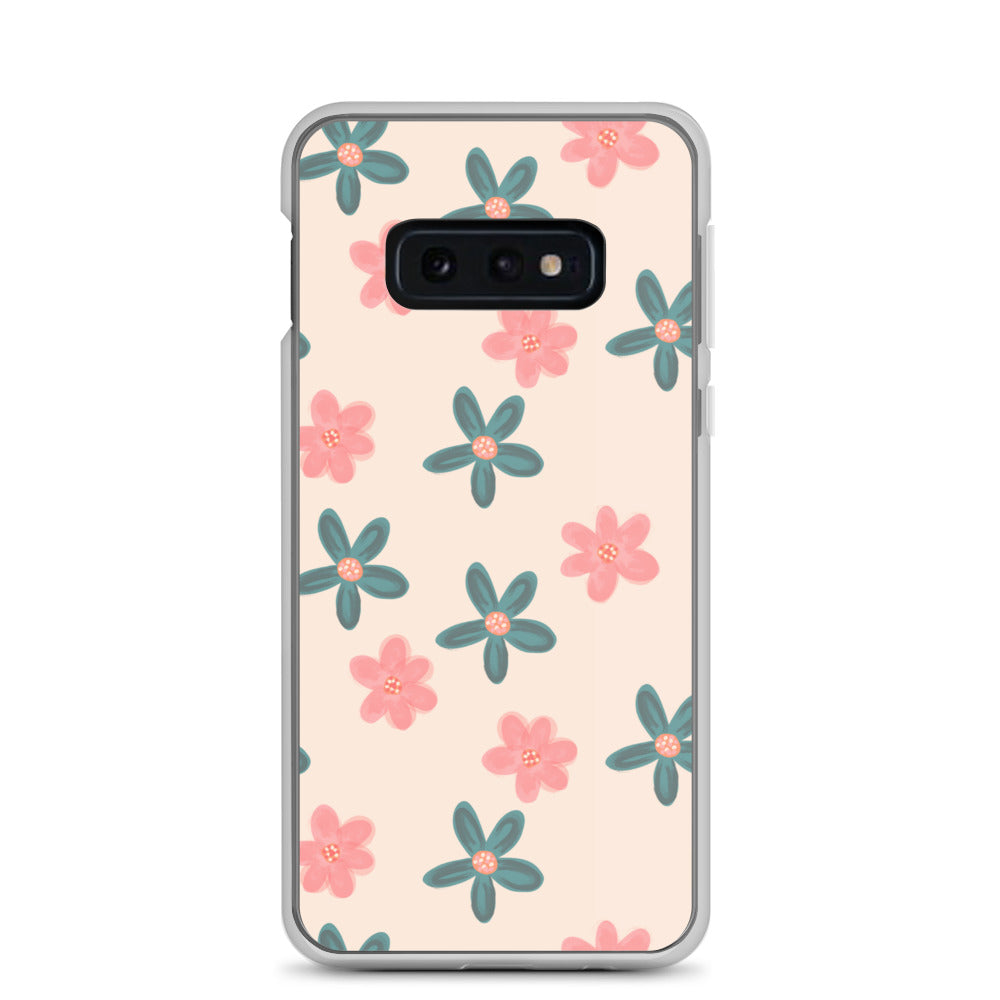 Red and Green Flowers - Clear Case