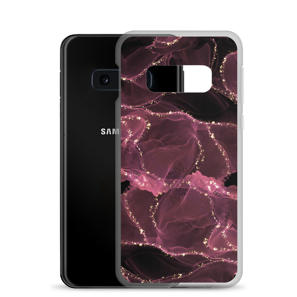 Pink Marble - Clear Case