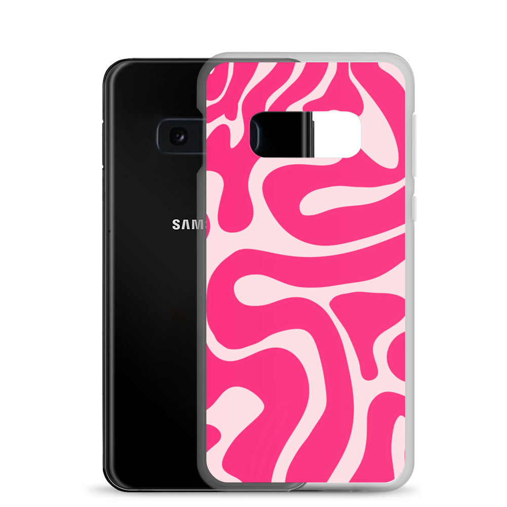 Pink Swirls - Clear Case