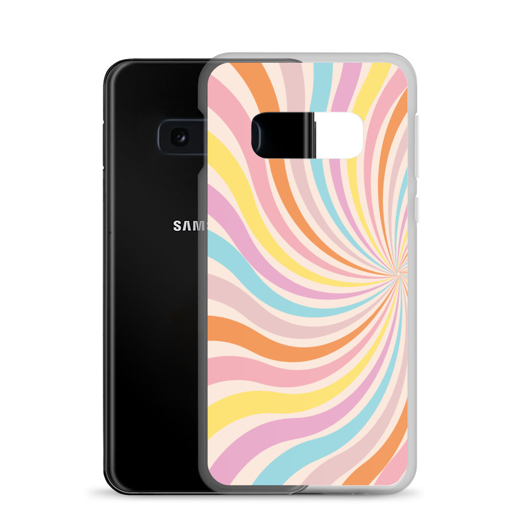 Rainbow Swirls - Clear Case