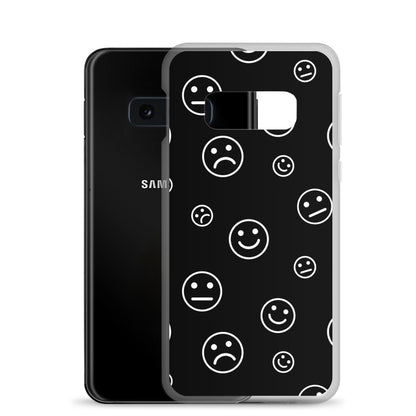 Black and White Faces - Clear Case