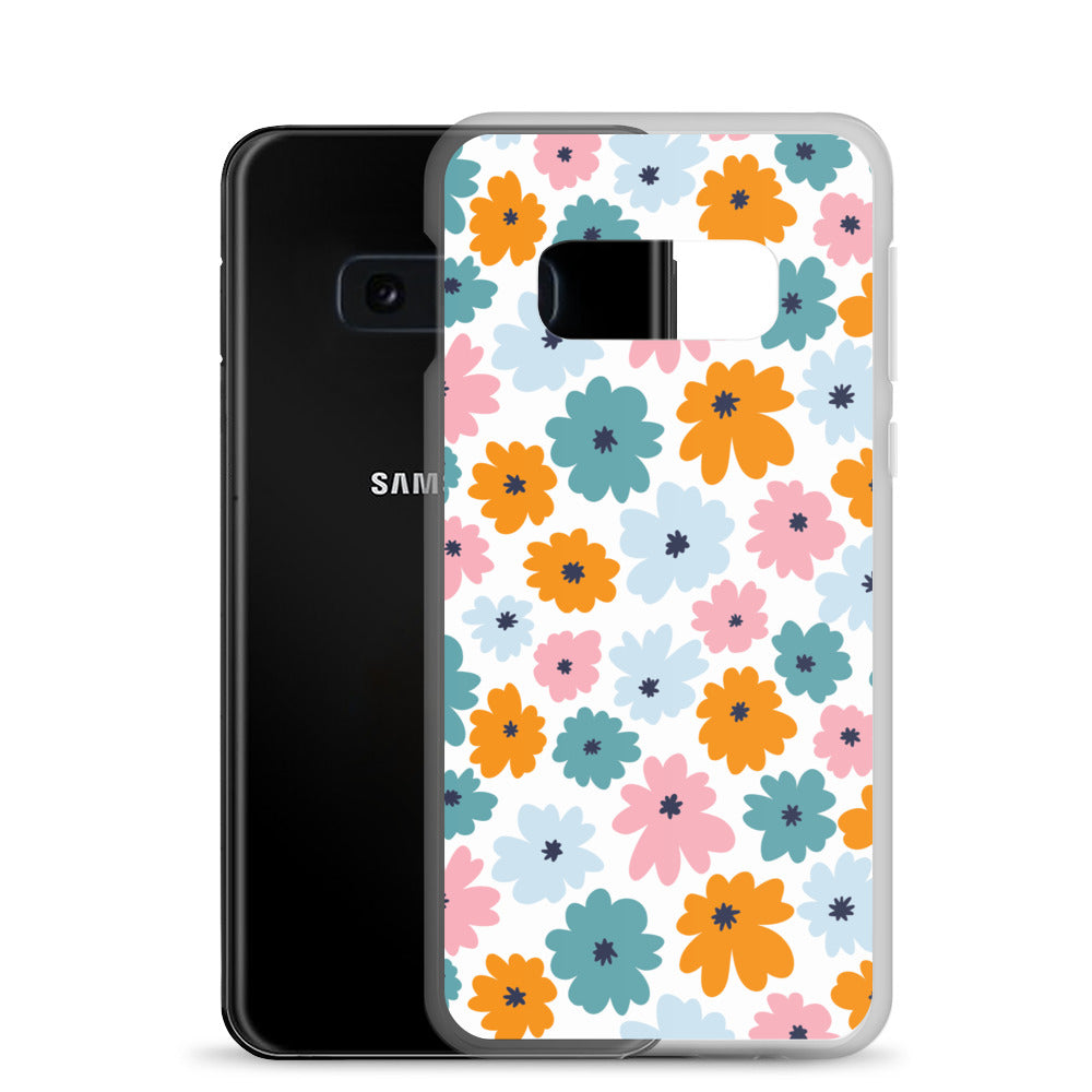 Multicoloured Flowers - Clear Case