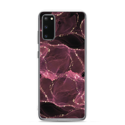 Pink Marble - Clear Case