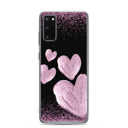 Pink Hearts - Clear Case