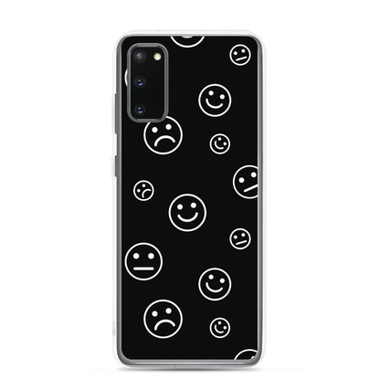 Black and White Faces - Clear Case
