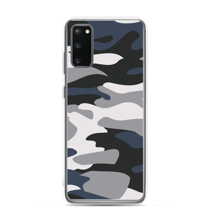 Blue Camo - Clear Case