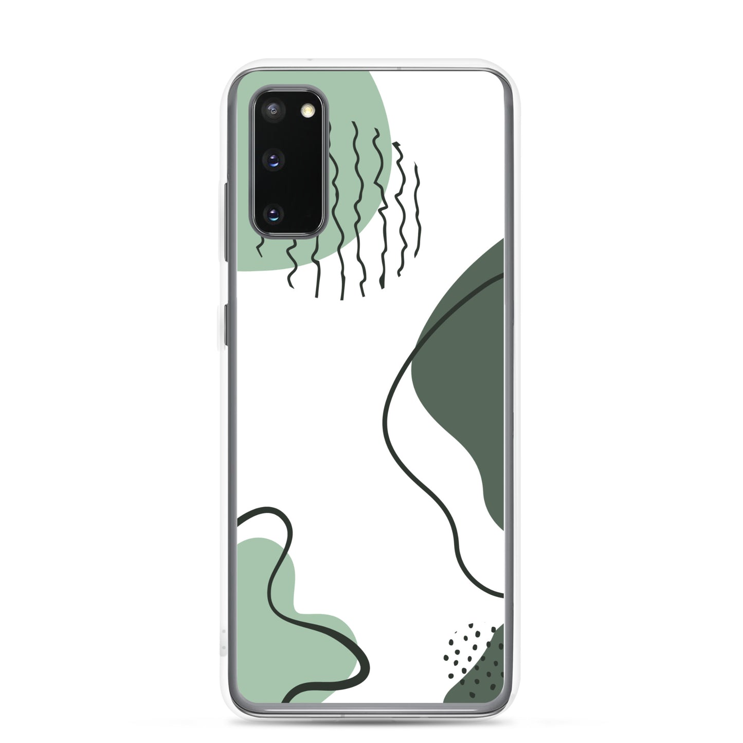 Green Abstract Shapes - Clear Case