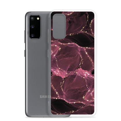 Pink Marble - Clear Case