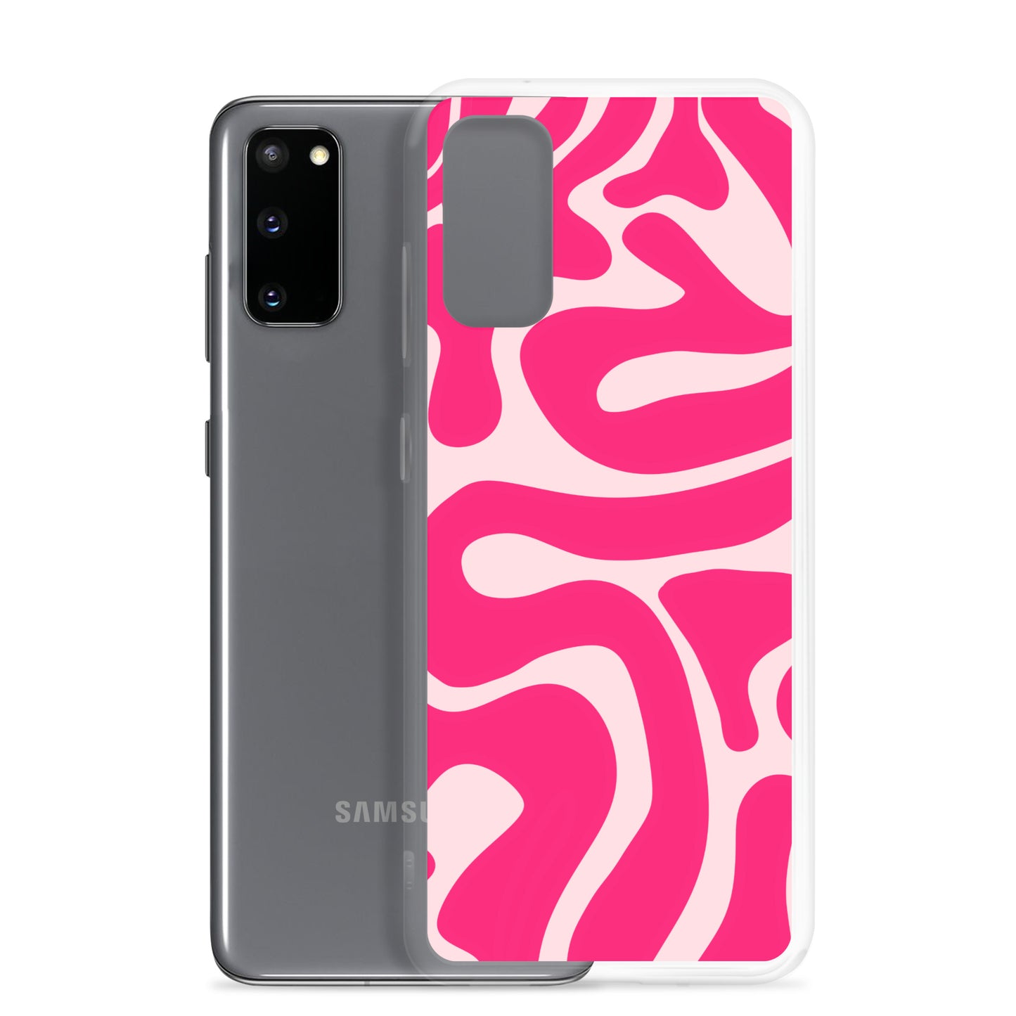 Pink Swirls - Clear Case