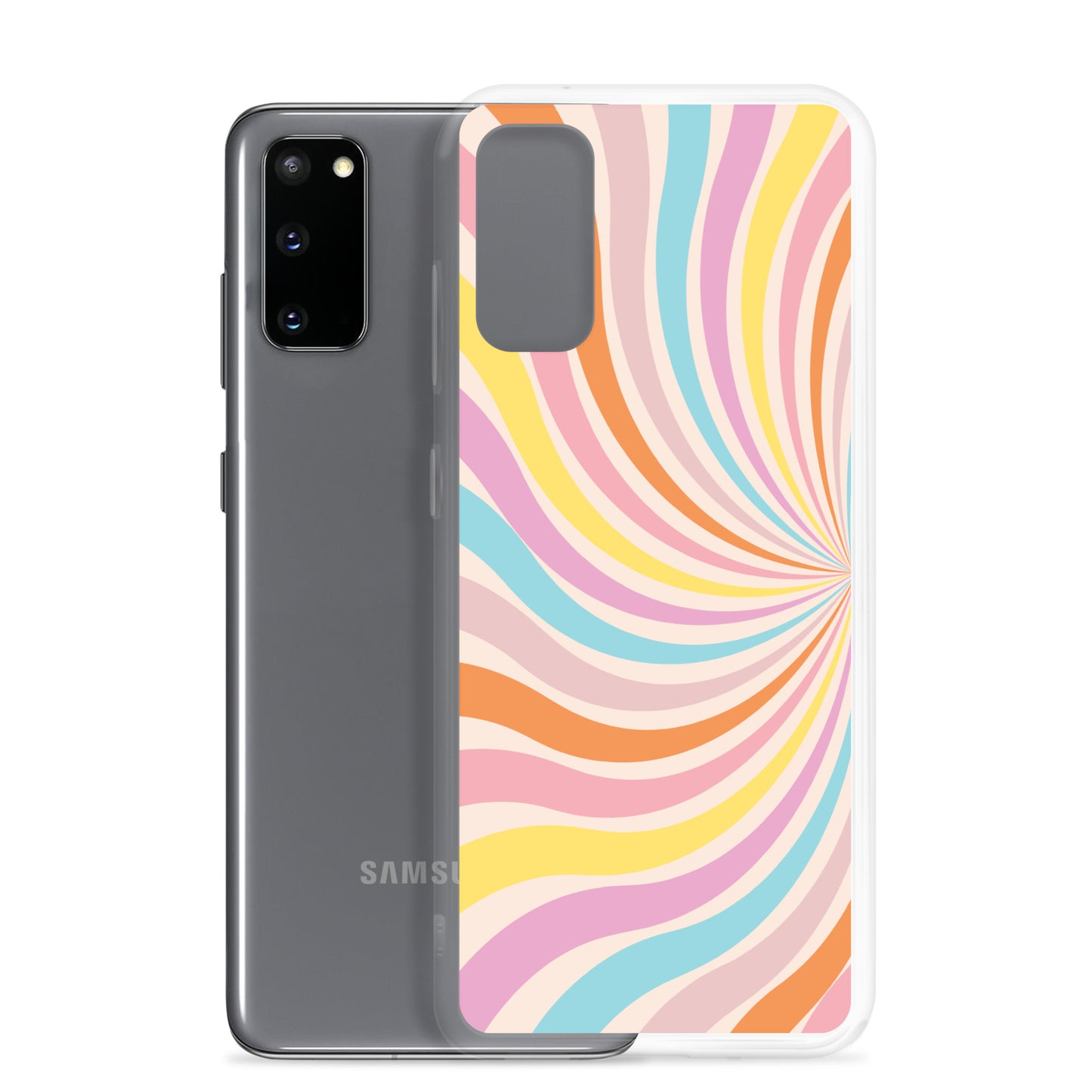 Rainbow Swirls - Clear Case