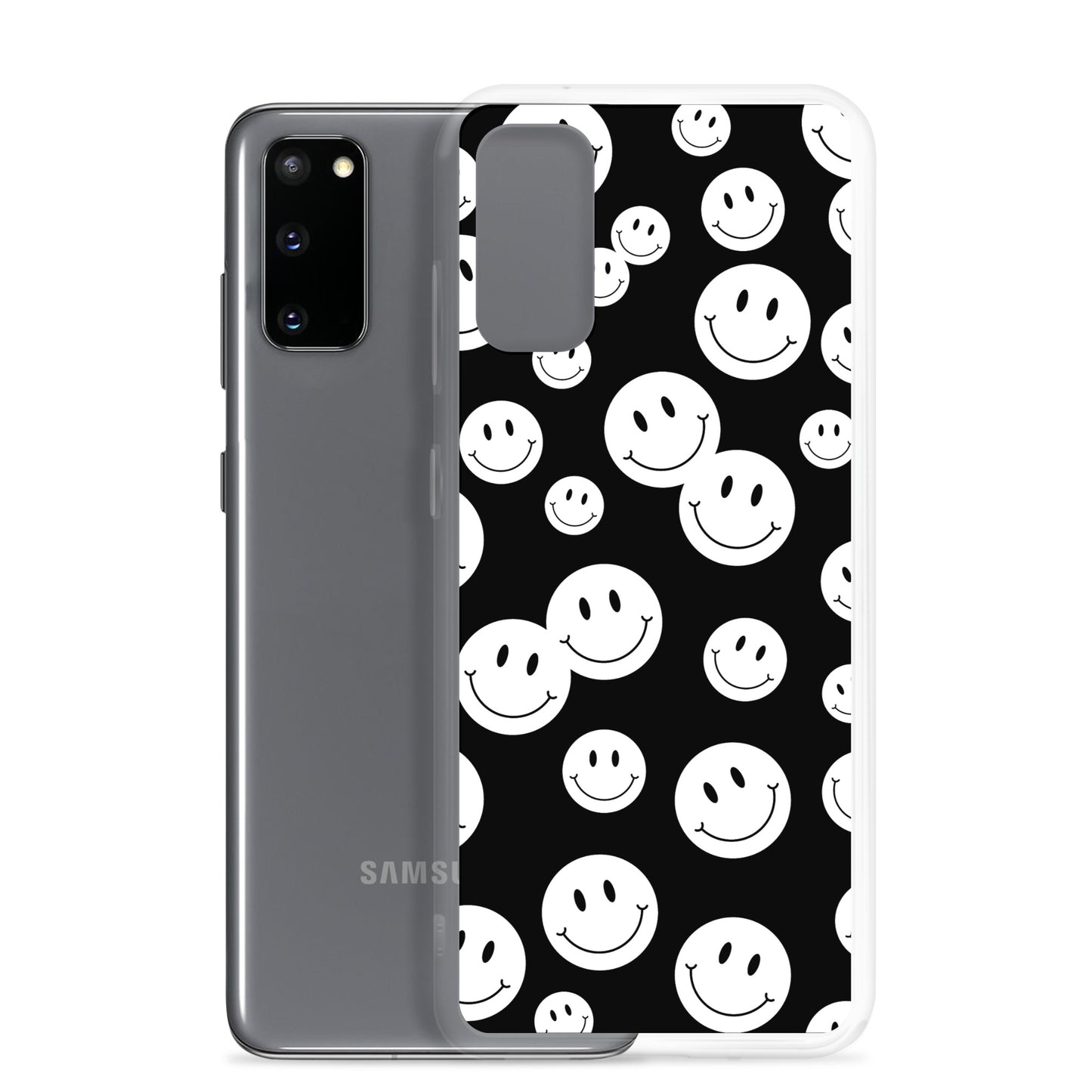 Black and White Smile - Clear Case