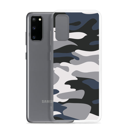 Blue Camo - Clear Case