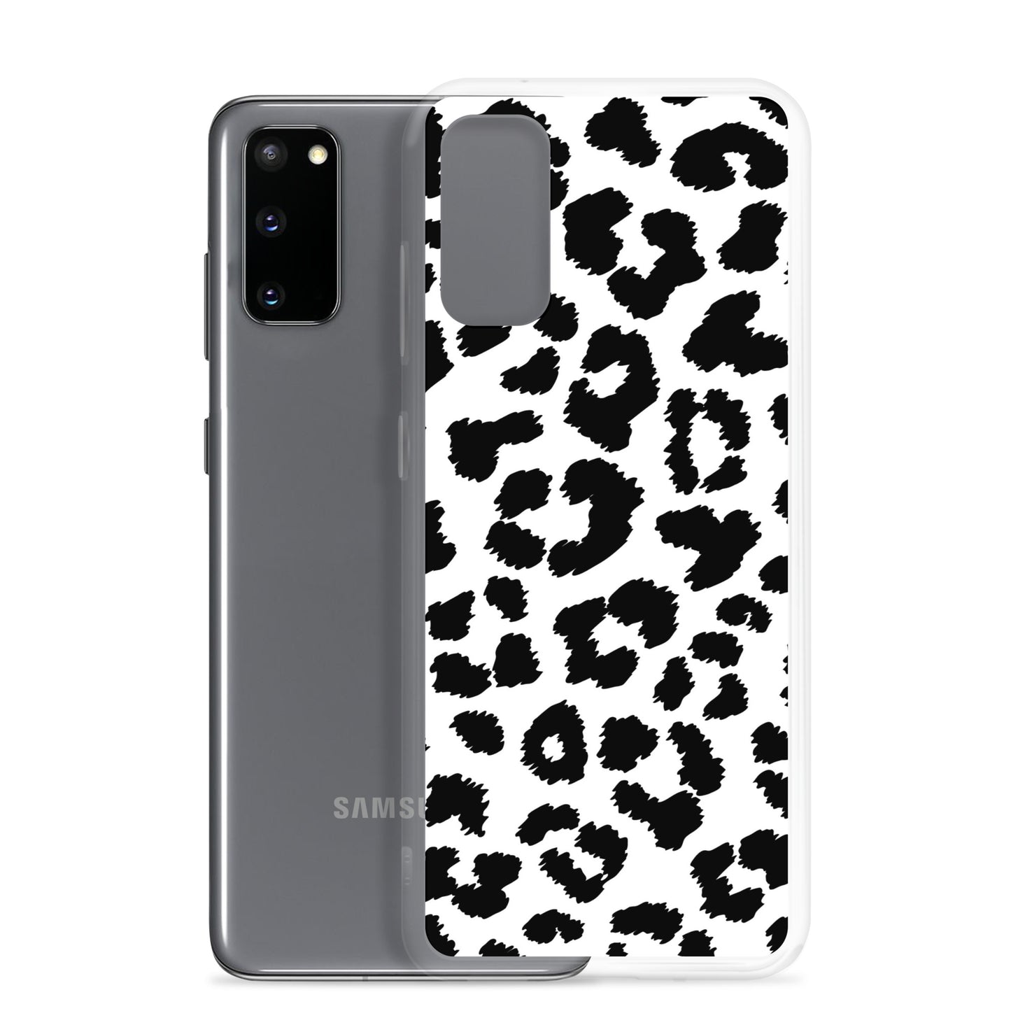 Black Leopard Print - Clear Case