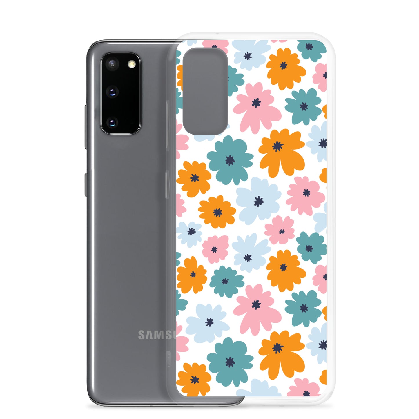 Multicoloured Flowers - Clear Case