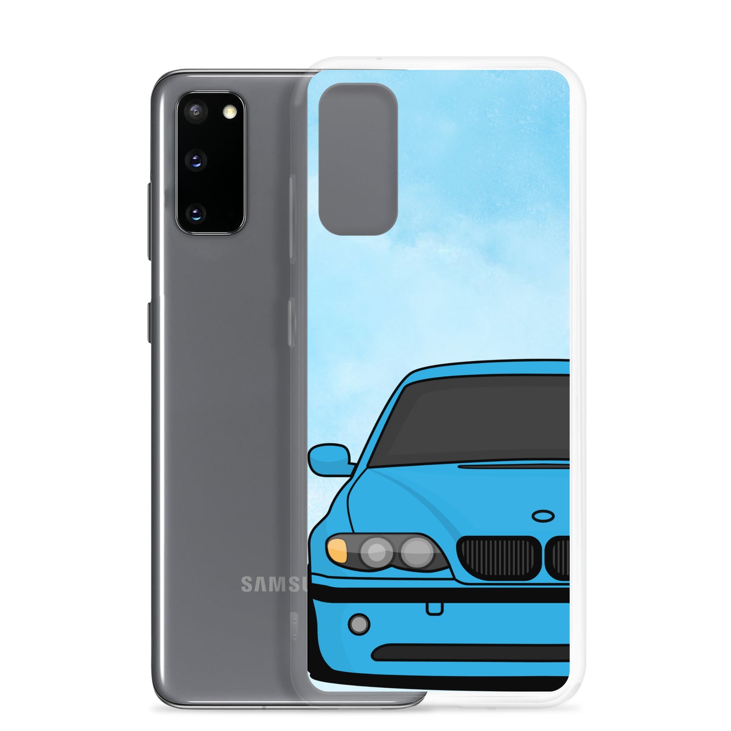 Blue Car - Clear Case