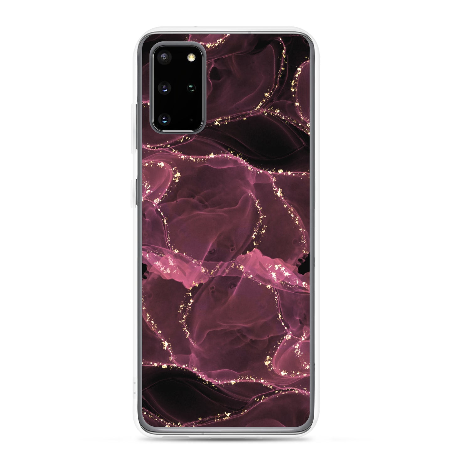 Pink Marble - Clear Case