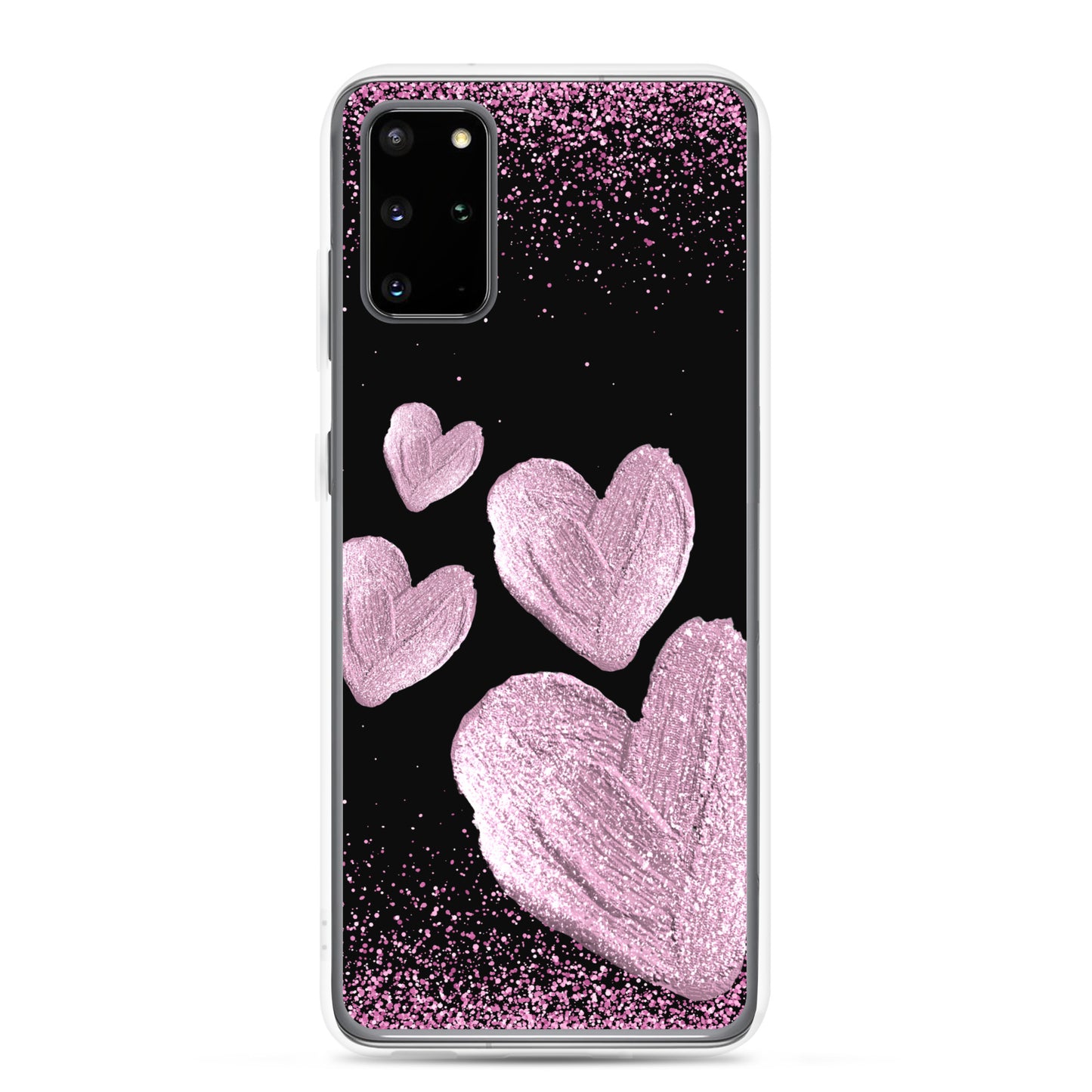 Pink Hearts - Clear Case