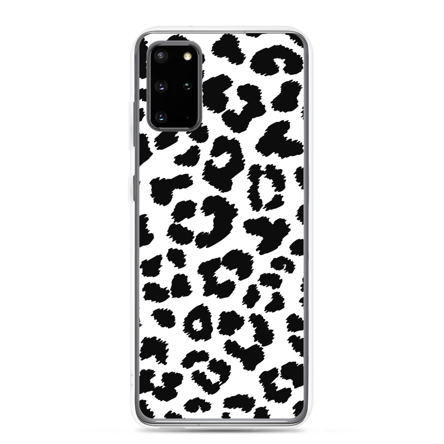 Black Leopard Print - Clear Case