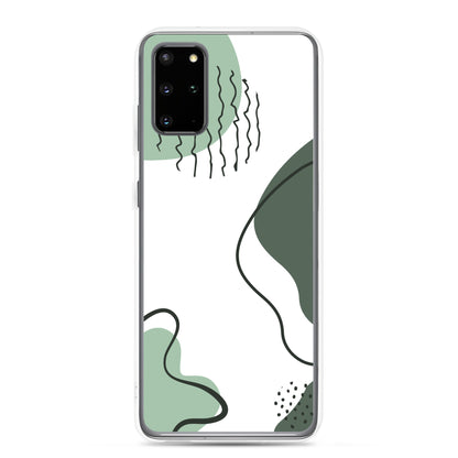 Green Abstract Shapes - Clear Case