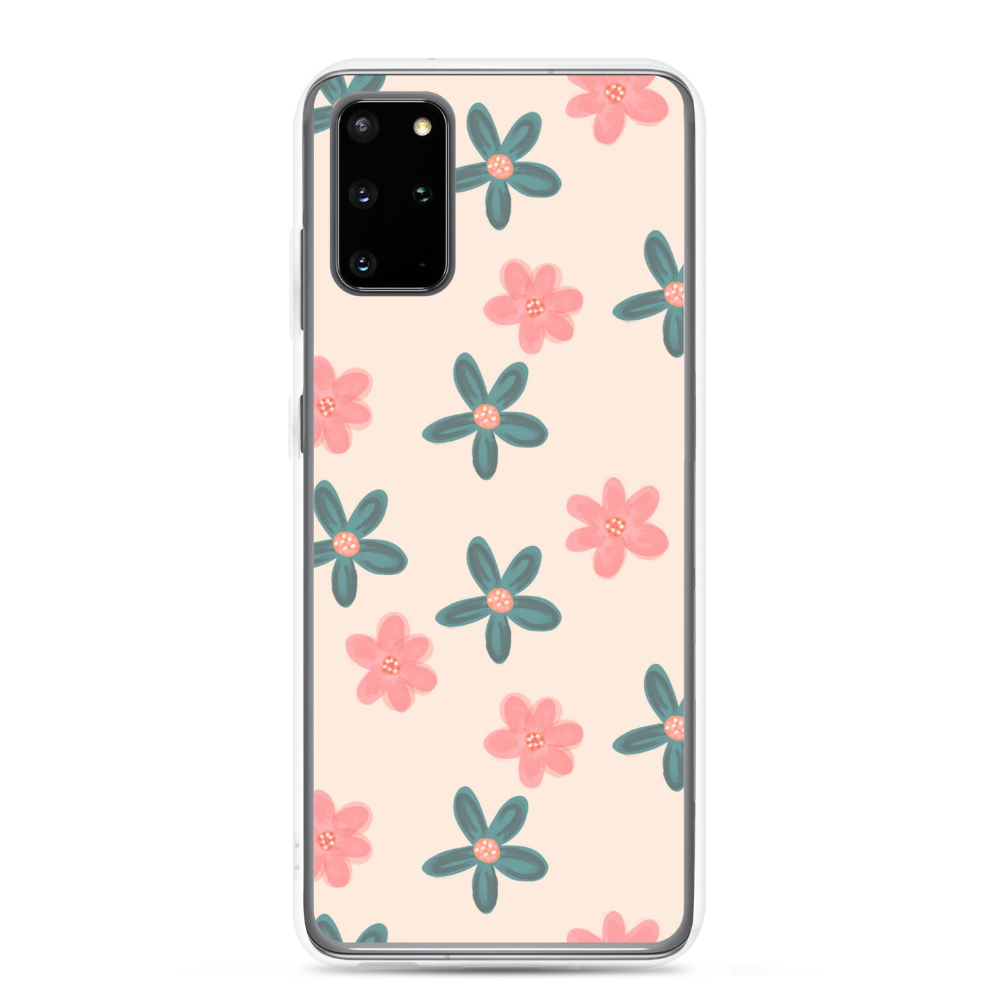 Red and Green Flowers - Clear Case