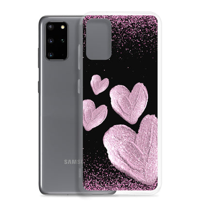 Pink Hearts - Clear Case