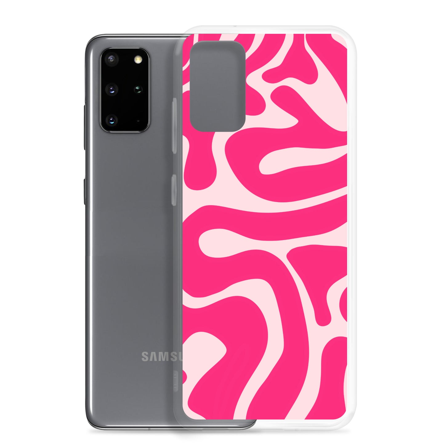 Pink Swirls - Clear Case