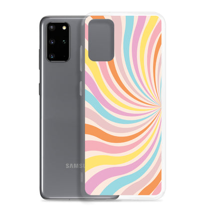 Rainbow Swirls - Clear Case