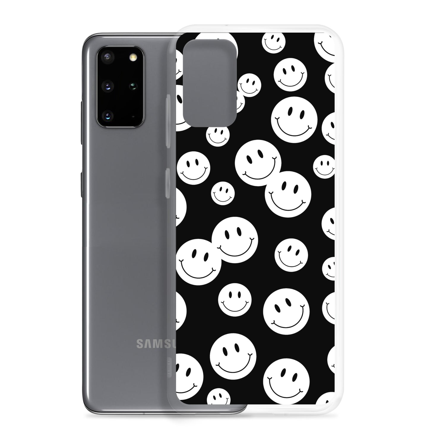 Black and White Smile - Clear Case