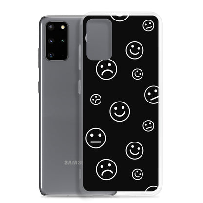 Black and White Faces - Clear Case