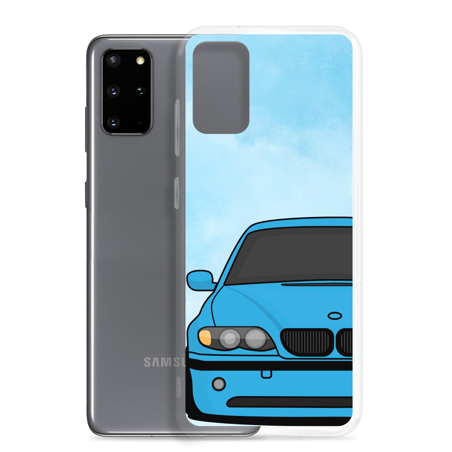 Blue Car - Clear Case